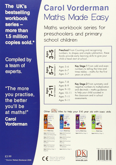 Бумажная книга «Maths Made Easy Ages 5-6 Key Stage 1 Advanced», автор Кэрол Вордерман - фото №2 - миниатюра