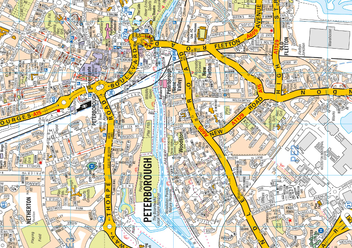 Бумажная книга «Peterborough A-Z Pocket Street Map» - фото №3 - миниатюра