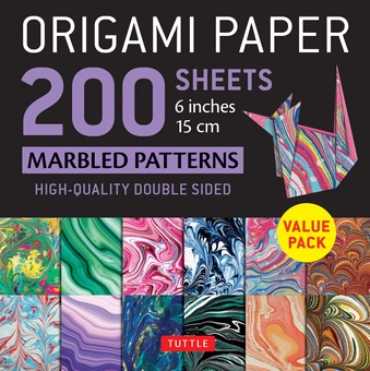 Паперова книга «Origami Paper 200 sheets Marbled Patterns» - фото №1 - мініатюра