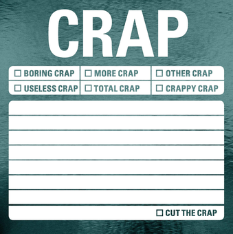 Бумажная книга «Crap Metallic Stickies» - фото №1 - миниатюра