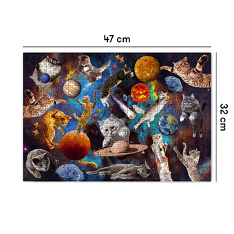  «Пазл Orner Котики в открытом космосе 500 элементов (orner-1357)», бренда Orner - фото №3 - миниатюра