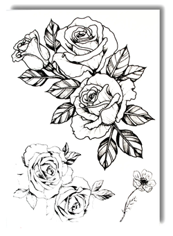  «Тимчасове тату Tattooshka Трояндова гілочка (TH-396)», бренда Tattooshka - фото №1 - миниатюра
