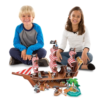  «3D пазлы Melissa & Doug Пиратский корабль (MD9045)», бренда Melissa & Doug - фото №4 - миниатюра