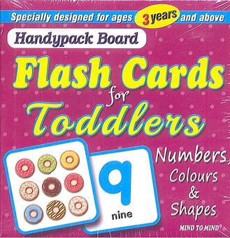 Бумажная книга «Handypack Bord Flashcards for Toodlers 3 years. Numbers,Colours & Shapes» - фото №1 - миниатюра
