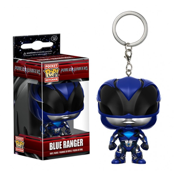  «Брелок Funko POP! Power Rangers Синий Рейнджер (FK12349)», бренда Funko Pop - фото №2 - миниатюра