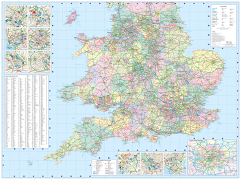 Бумажная книга «2024 Collins Road Map of Britain. Folded Road Map» - фото №3 - миниатюра
