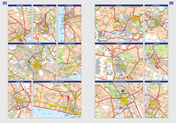 Бумажная книга «Great Britain & Northern Ireland A-Z Road Atlas 2024» - фото №4 - миниатюра