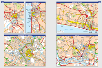 Бумажная книга «Great Britain A-Z Road Atlas 2024» - фото №4 - миниатюра
