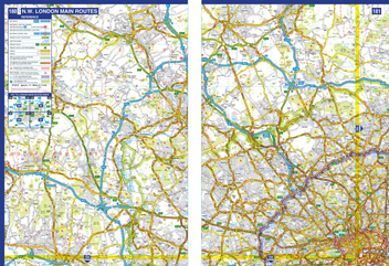 Бумажная книга «Great Britain A-Z Super Scale Road Atlas 2024» - фото №3 - миниатюра