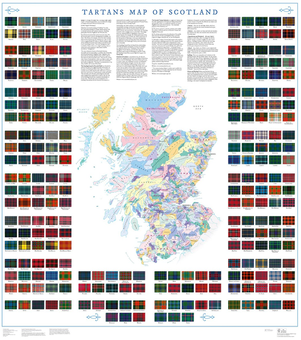 Бумажная книга «Collins Scotland Clans and Tartans Map: Over 170 Arms, Official Insignia, Crests and Tartans of Scottish Clans» - фото №4 - миниатюра