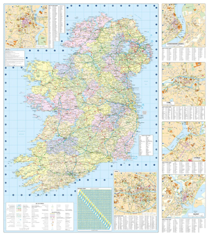 Бумажная книга «2024 Collins Road Map of Ireland. Folded Road Map» - фото №2 - миниатюра