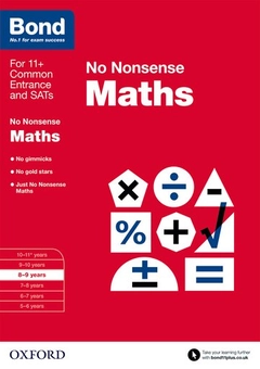 Бумажная книга «Bond: Maths: No Nonsense : 8-9 years», автор Сара Линдсей - фото №1 - миниатюра