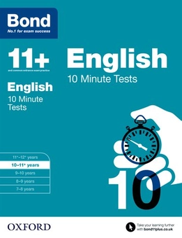 Паперова книга «Bond 11+: English: 10 Minute Tests : 10-11+ years», автор Сара Лiндсей - фото №1 - мініатюра