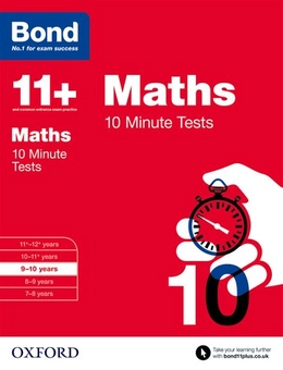 Паперова книга «Bond 11+: Maths: 10 Minute Tests : 9-10 years», автор Сара Лiндсей - фото №1 - мініатюра