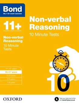 Паперова книга «Bond 11+: Non-verbal Reasoning: 10 Minute Tests : 10-11+ years», автор Елісон Прімроуз - фото №1 - мініатюра