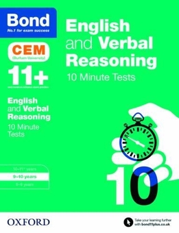Паперова книга «Bond 11+: English & Verbal Reasoning: CEM 10 Minute Tests : 9-10 years» - фото №1 - мініатюра