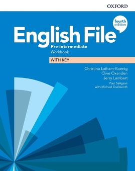 Паперова книга «English File: Pre-Intermediate: Workbook with Key», авторів Клайв Оксенден, Крістіна Латам-Кеніґ, Джеррі Ламберт - фото №1 - мініатюра