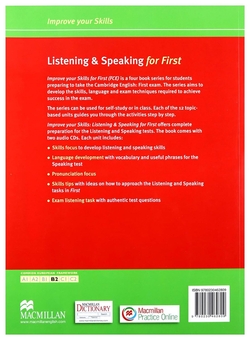 Паперова книга «Improve your Skills. Listening & Speaking for First with Answer Key» - фото №2 - мініатюра