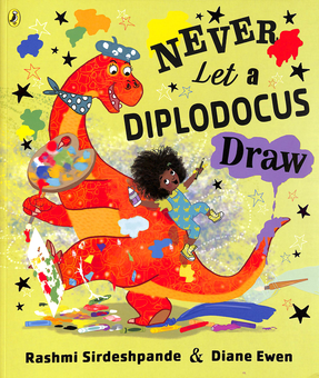 Бумажная книга «Never Let a Diplodocus Draw», автор Рашми Сирдешпанде - фото №1 - миниатюра