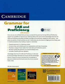 Бумажная книга «Cambridge Grammar for CAE and Proficiency Student Book with Answers (+CD)», автор Мартин Хевингс - фото №2 - миниатюра