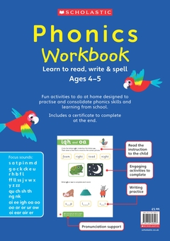 Бумажная книга «Phonics Workbook Ages 4-5», автор Рэйчел Расс - фото №1 - миниатюра