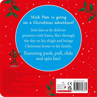 Paper book «Stick Man's Christmas - Slide and Spin», author Julia Donaldson - фото №2 - миниатюра