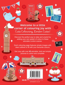 Бумажная книга «London Cuties Cosy Colouring Book», автор Схоластик - фото №2 - миниатюра