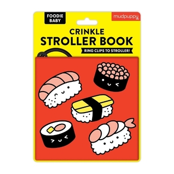 Бумажная книга «Foodie Baby Crinkle Fabric Stroller Book» - фото №1 - миниатюра