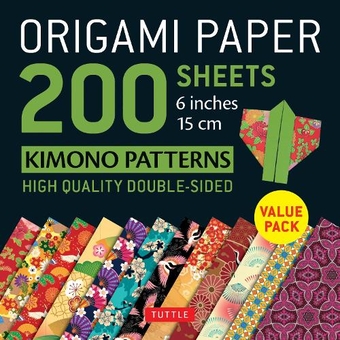 Паперова книга «Origami Paper 200 sheets Kimono Patterns 15 cm» - фото №1 - мініатюра
