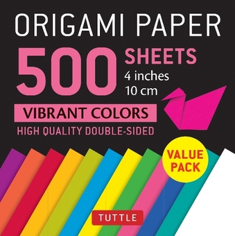 Паперова книга «Origami Paper. 500 sheets. Vibrant Colors. 10 cm» - фото №1 - мініатюра