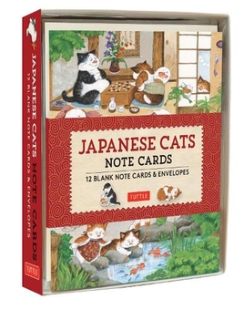 Паперова книга «Japanese Cats Note Cards» - фото №1 - мініатюра