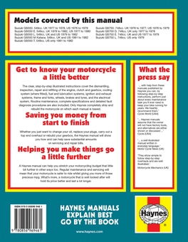 Бумажная книга «Suzuki GS550 (77 - 82) & GS750 Fours (76 - 79) Haynes Repair Manual», автор Haynes Publishing - фото №2 - миниатюра