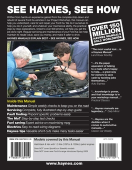 Паперова книга «Ford Ka (96 - 08) Haynes Repair Manual», автор Haynes Publishing - фото №2 - мініатюра