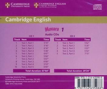 Паперова книга «Cambridge English Movers 1 for Revised Exam from 2018 Audio CDs (2 CD-ROM)» - фото №2 - мініатюра