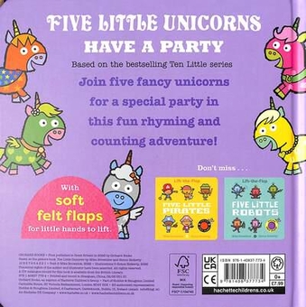 Бумажная книга «Five Little Unicorns: Lift-the-Flap», автор Майк Браунлоу - фото №2 - миниатюра