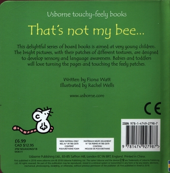 Бумажная книга «That's not my bee...», автор Фиона Уотт - фото №2 - миниатюра