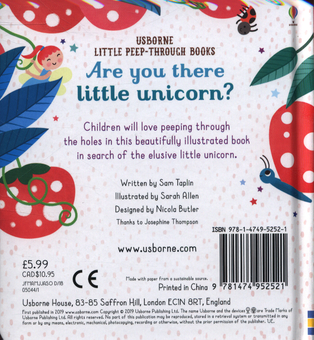 Паперова книга «Are you there little unicorn?», автор Сем Теплін - фото №2 - мініатюра