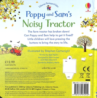 Бумажная книга «Poppy and Sam's Noisy Tractor», автор Сэм Тэплин - фото №2 - миниатюра