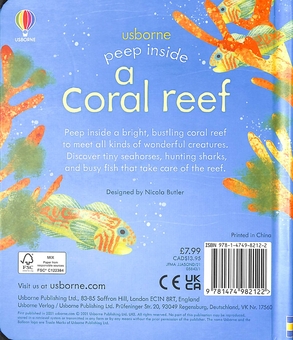 Паперова книга «Peep inside a Coral Reef», автор Анна Мілборн - фото №2 - мініатюра