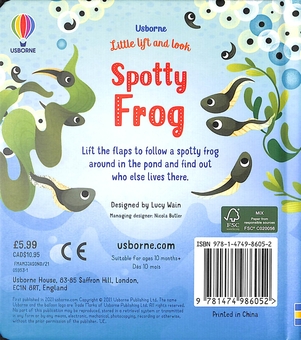 Паперова книга «Little lift and look Spotty Frog», автор Анна Мілборн - фото №2 - мініатюра