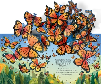 Паперова книга «Pop-Up Butterflies», автор Лаура Кован - фото №2 - мініатюра
