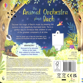 Паперова книга «The Animal Orchestra Plays Bach», автор Сем Теплін - фото №2 - мініатюра