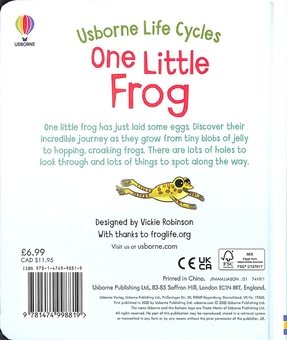 Паперова книга «One Little Frog», автор Леслі Сімс - фото №2 - мініатюра