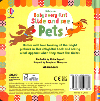 Бумажная книга «Baby's Very First Slide and See. Pets», автор Фиона Уотт - фото №2 - миниатюра