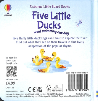 Бумажная книга «Five little ducks went swimming one day», автор Рассел Пантер - фото №2 - миниатюра