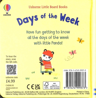 Бумажная книга «Days of the week», автор Анна Милборн - фото №2 - миниатюра