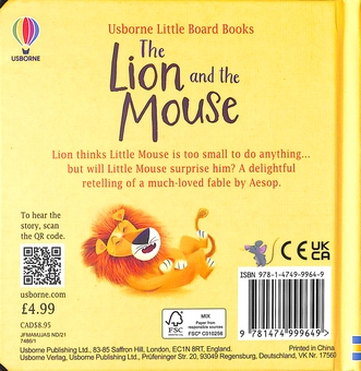 Паперова книга «The Lion and the Mouse», автор Леслі Сімс - фото №2 - мініатюра