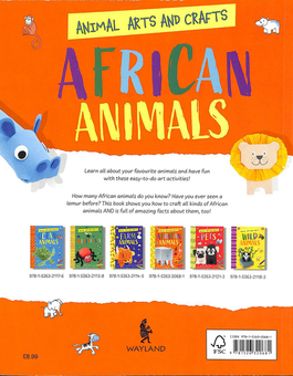 Бумажная книга «Animal Arts and Crafts: African Animals», автор Анналис Лим - фото №2 - миниатюра