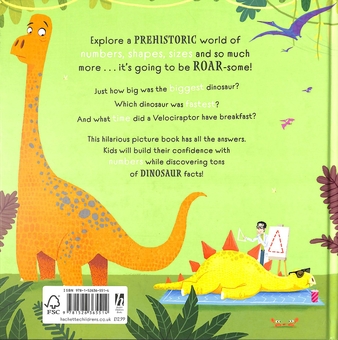 Бумажная книга «Dinos Love Numbers: Maths is easy with dinosaurs!», автор Адам Фрост - фото №2 - миниатюра