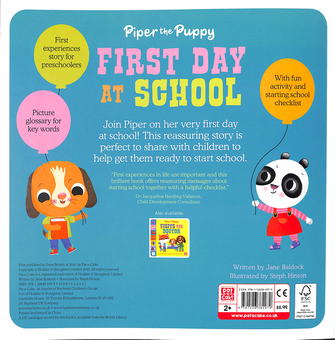 Паперова книга «Piper the Puppy First Day at School» - фото №2 - мініатюра